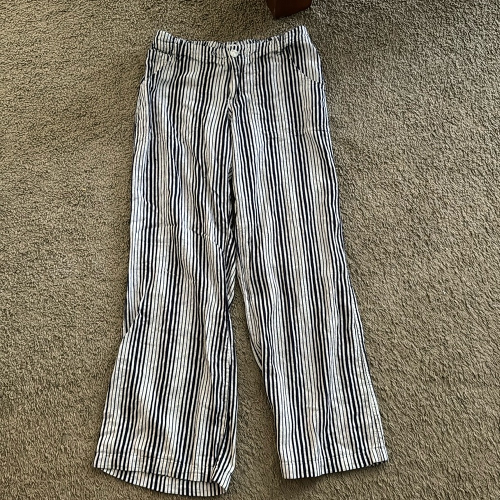 Blue Striped linens